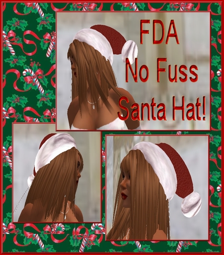 FDA No Fuss Santa Hat!