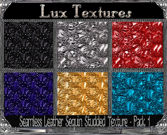 FT1000 - Seamless Leather Sequin Studded Texture - Pack 1