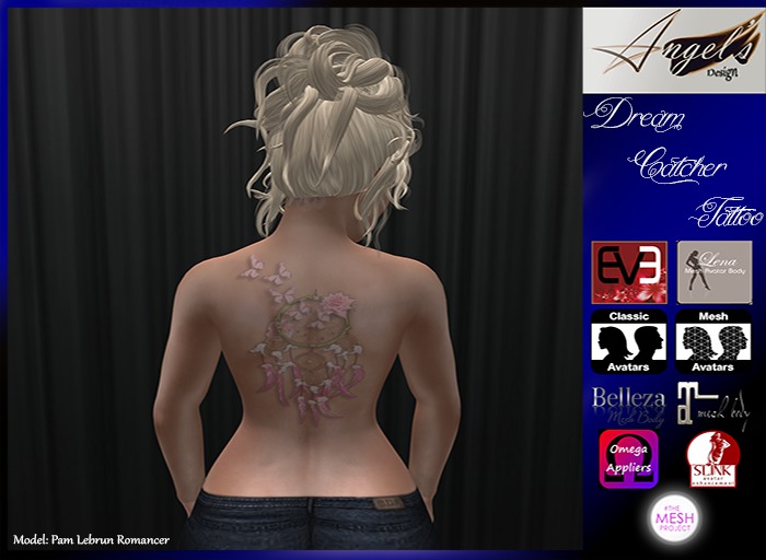 Dream Catcher Tattoo - Angels Design