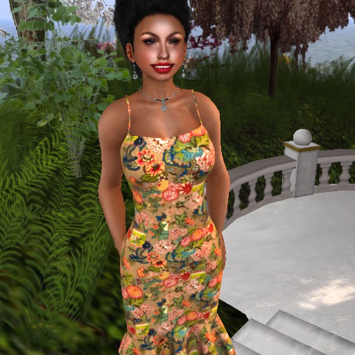 Flouncy Dress - Brocade - Gold