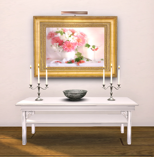 chippendale Console White COPY MOD