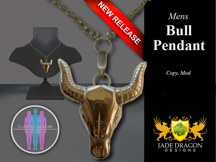 Bull Pendant - Mens