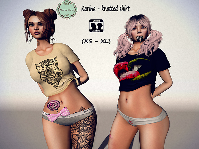 Clementine - Karina top knotted - I <3 mustaches