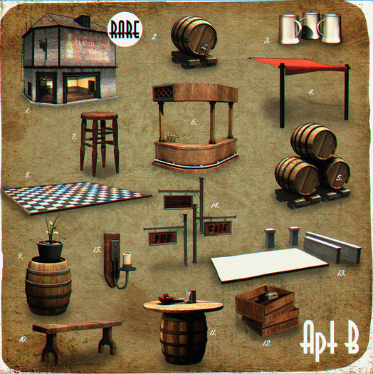 Apt B // Victorian Pub - Bench