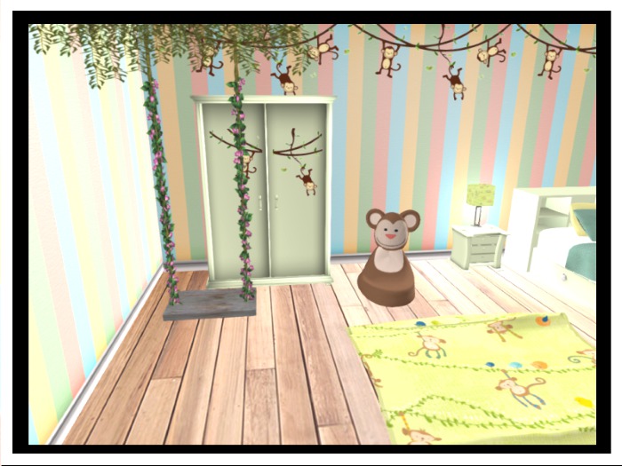 Totty's New Monkey bed set