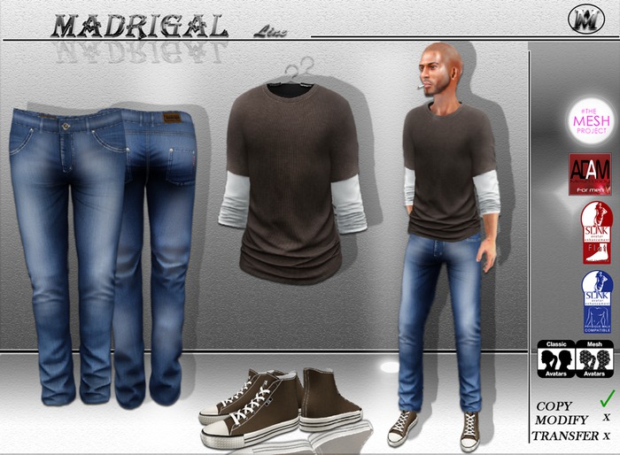MADRIGAL Line : MESH OUTFIT- M3*