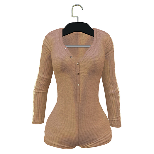 [S.O.S] Sweater Bodysuit Nude