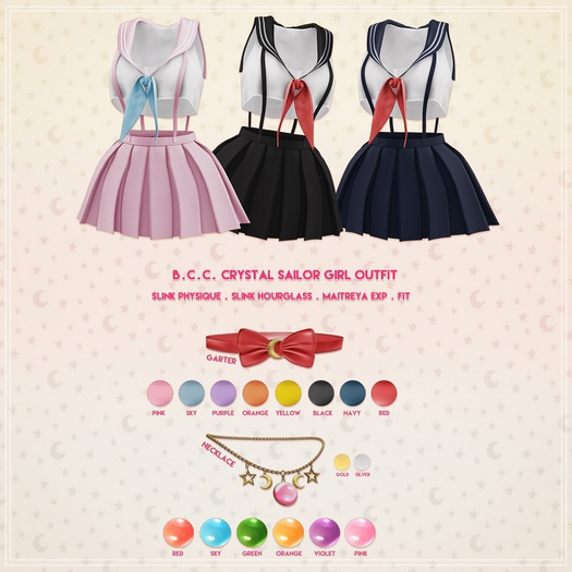 B.C.C. Crystal sailor girl - Silver [sky]