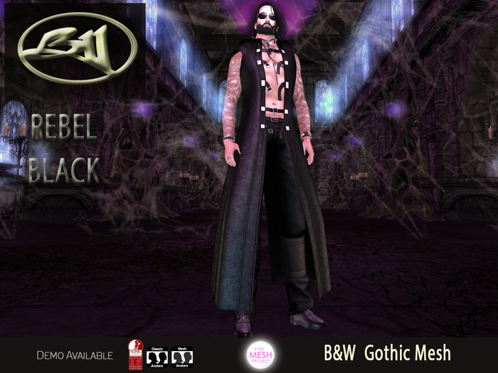 B&W-Jacket-Rebel Black&Gold