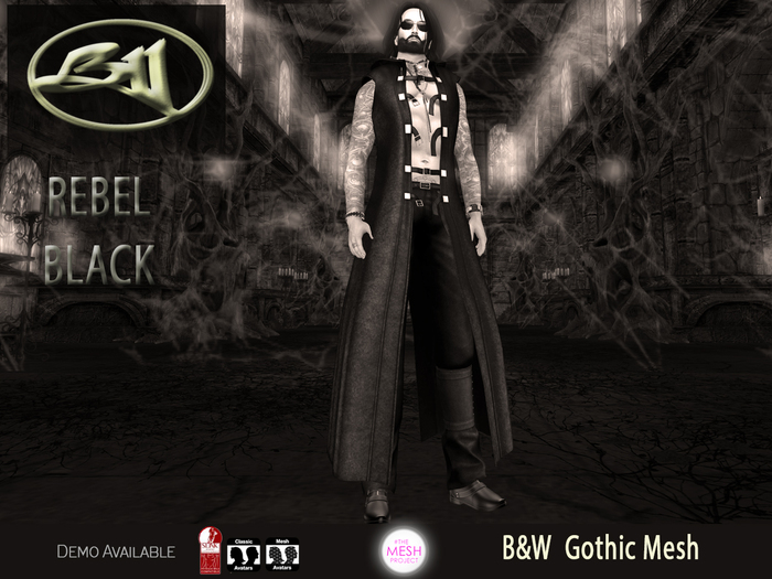B&W-Jacket-Rebel Black DEMO