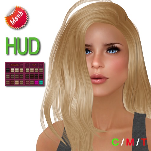 eDeLsToRe woman mesh hair " Carmen " incl 24 colors HUD