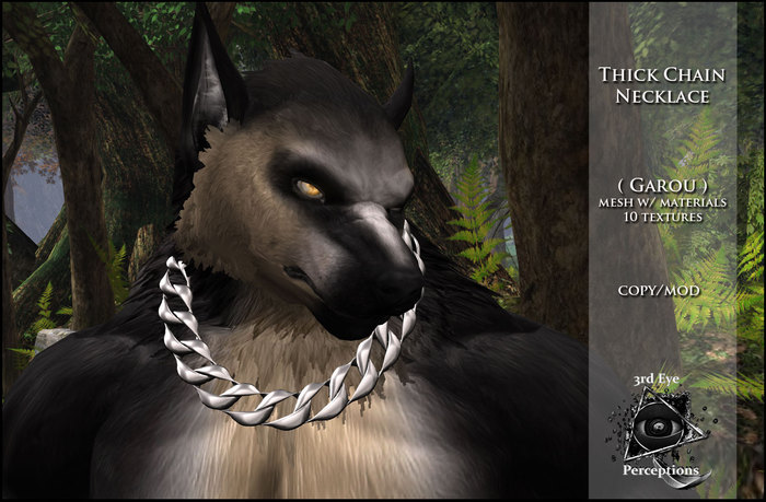 3rd eye ( ADD ME )  Beast Thick Chain Necklace ( Garou )