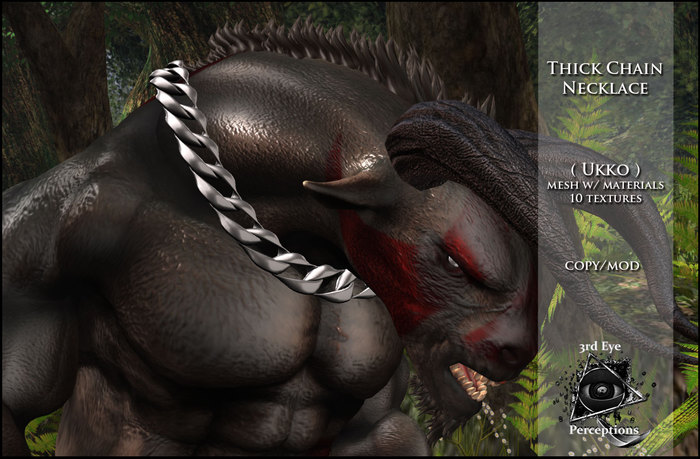 3rd eye ( ADD ME )  Beast Thick Chain Necklace ( Ukko )