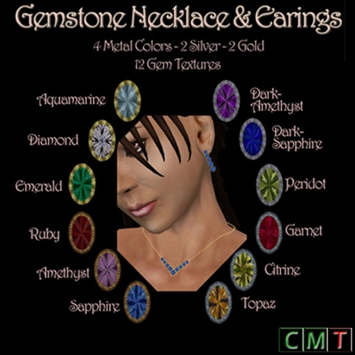 CC - Gemstone Jewelry - Gem/Metal Texture Changeable