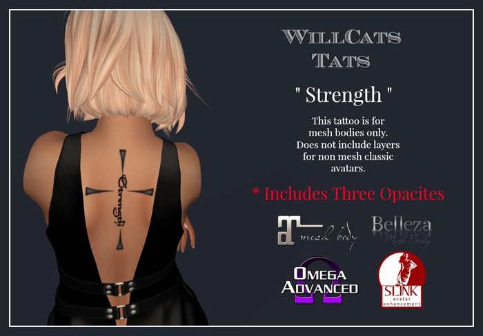 WillCat's Tats  STRENGTH TATTOO