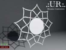 .:UR:. Art Deco Floral Mirror (full perm mesh)