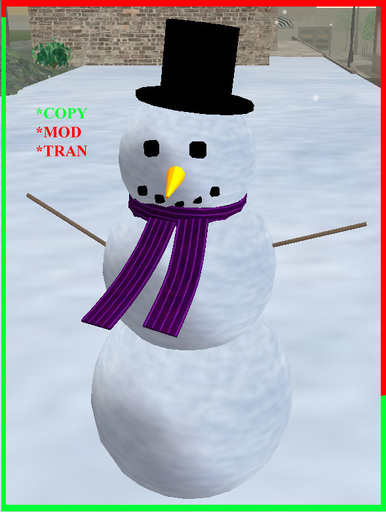 Snowman with Flexi Scarf Christmas