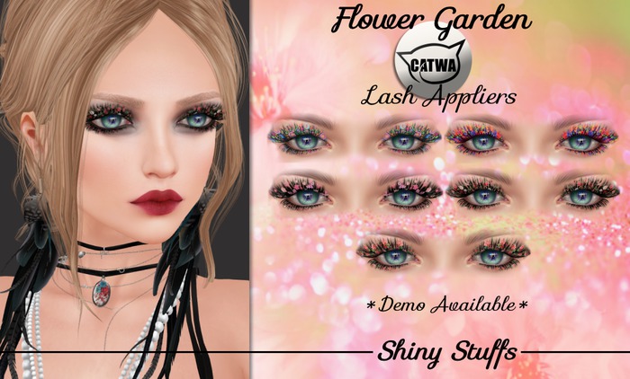 ~Shiny Stuffs~ CATWA Flower Garden Lashes Applier