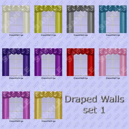 [HOT] Draped Walls Texture Set 1