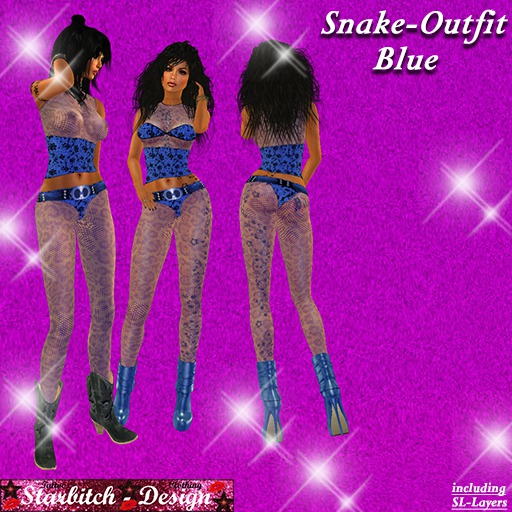 Snake-Outfit blue (including Omega-Applier)
