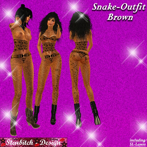 Snake-Outfit brown (including Omega-Applier)