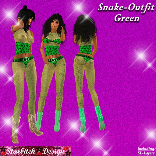 Snake-Outfit green (including Omega-Applier)