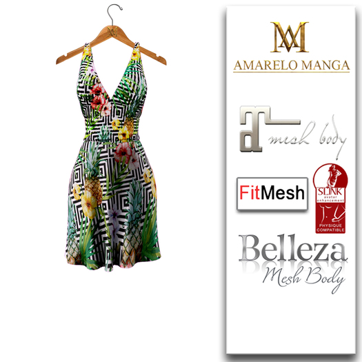 01 - [AMARELO MANGA] - Melina Dress
