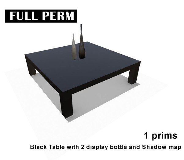 Full Perm Sofa Table and Display Item only 1 prim