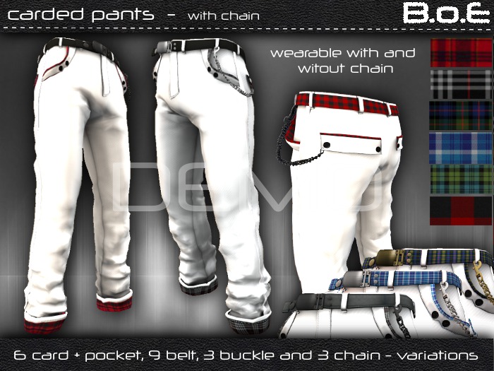BoE - DEMO - The Carded Pants white