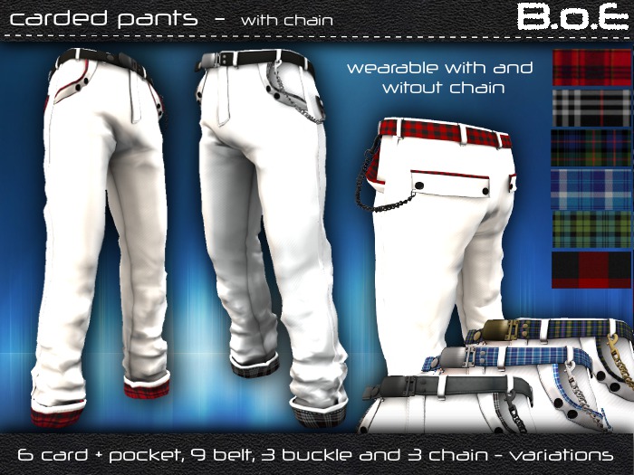 BoE - The Carded Pants white