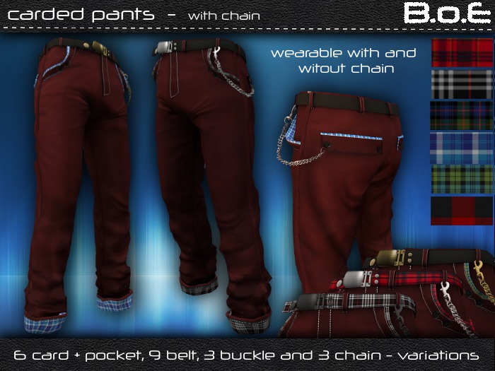 BoE - The Carded Pants red