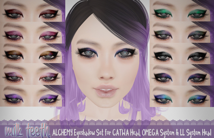 milk teeth. ALCHEMY Eyeshadow set for Catwa, Omega and LL system head