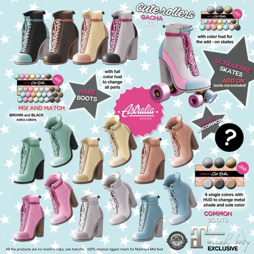Astralia - Cute Rollers gacha (common boots mint)