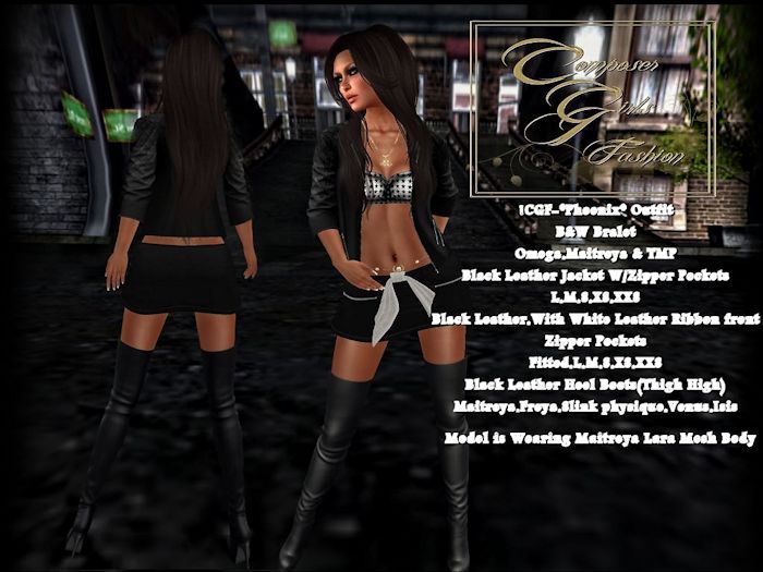 !CGF-*Phoenix* Skirt Outfit Boots Included