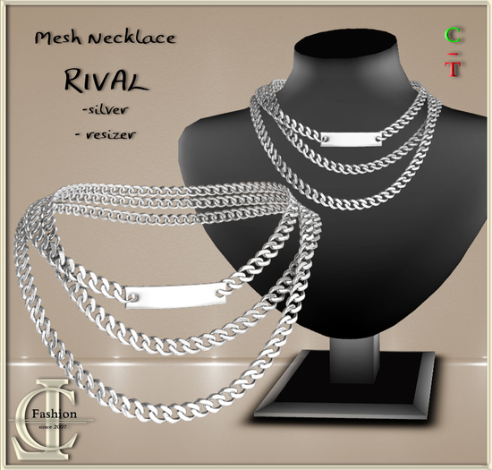 .:LC:. Rival - Mesh Womens Necklace silver [bxd]