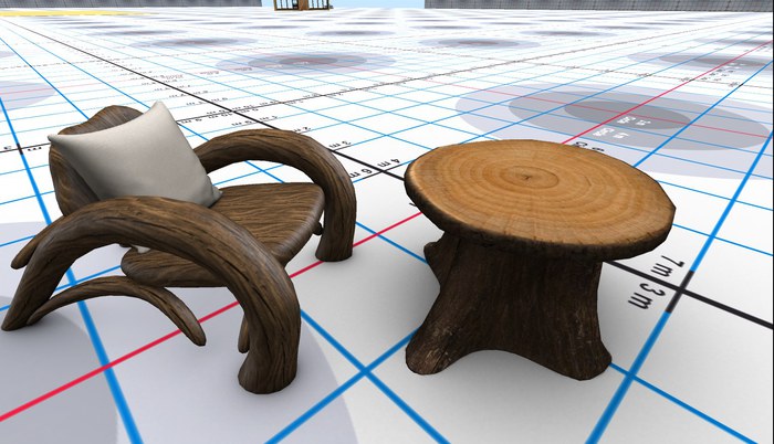 RUSTIC TABLE & CHAIR