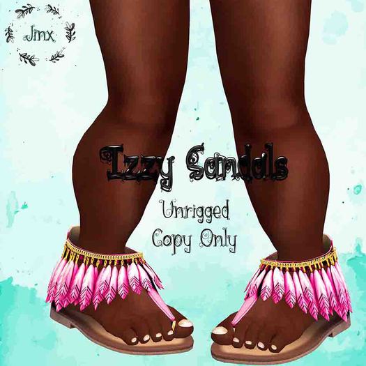 [Jinx] Izzy Sandals  Black