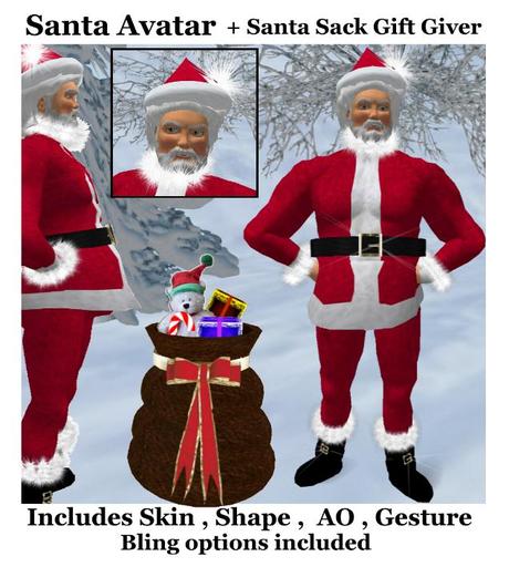 Santa Avatar + Santa Sack Gift Giver
