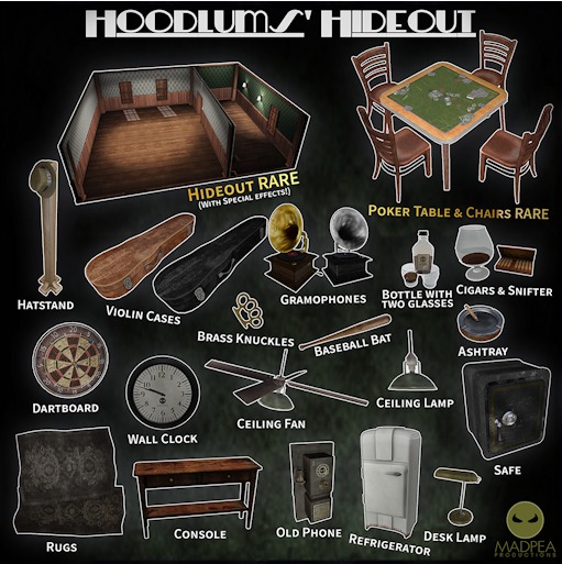 MadPea Hoodlums' Hideout  - Skybox RARE