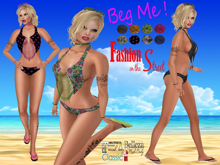 ..::Beg Me! Bikini Set W/Hud/Fitmesh - Slink - Maitreya - Belleza - Slink Hourglass - TMP::..