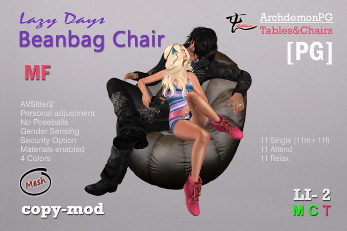 [PG] A+ Lazy Days Beanbag Chair  MF