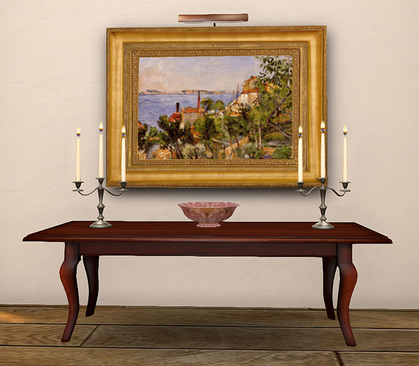 Queen Anne Console Table  Mahogany