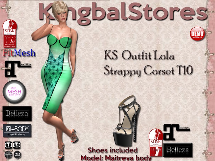 KS OUTFIT LOLA STRAPPY CORSET T10