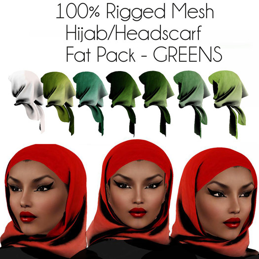 LOVE - HIJAB/HEADSCARF - SET 4 (ADD ME & TOUCH SCREEN)
