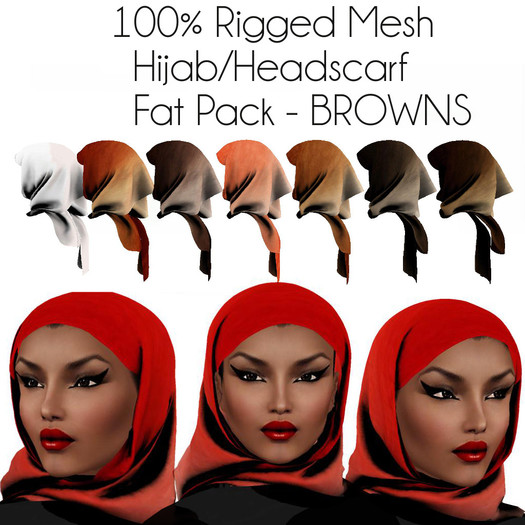 LOVE - HIJAB/HEADSCARF - SET 6 (ADD ME & TOUCH SCREEN)