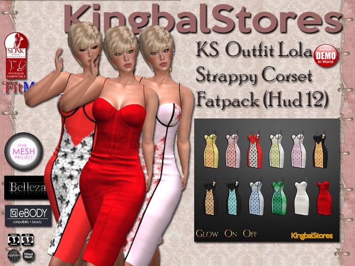420 KS LOLA STRAPPY CORSET FATPACK