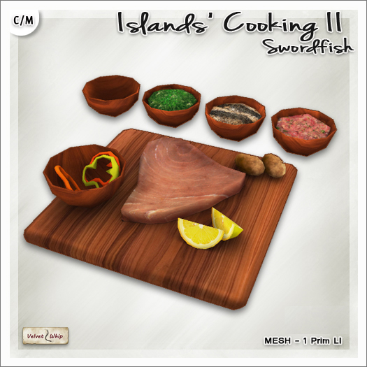 Second Life Marketplace - [V/W] Island's Cooking II: Swordfish - Food ...