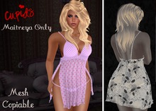 Sweet Babydoll Nighty Lilac Polkadot Maitreya Only