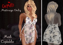 Sweet Babydoll Nighty Purple Floral Maitreya Only