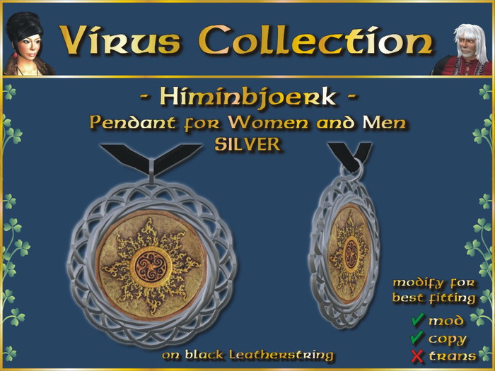 << VC >> Pendant - Himinbjoerk - silver - Unisex